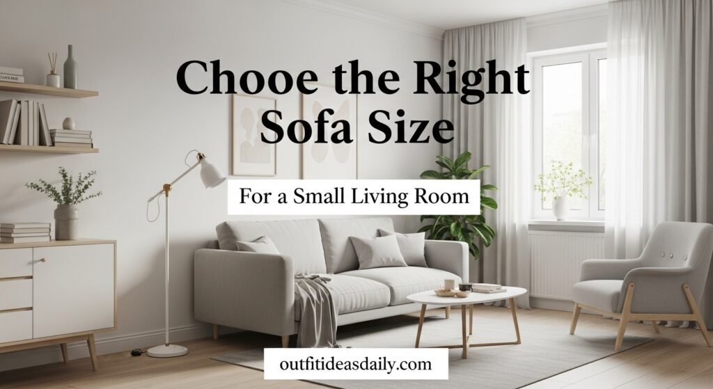 Decorate a Small Living Room Sofa Size