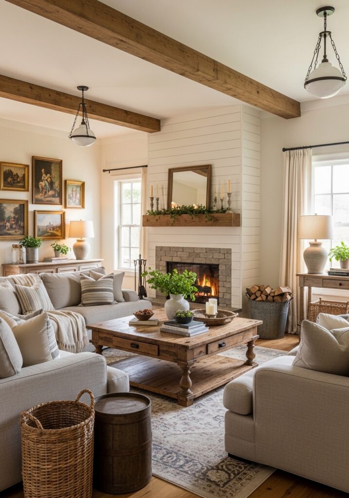 Farmhouse Living Room Ideas