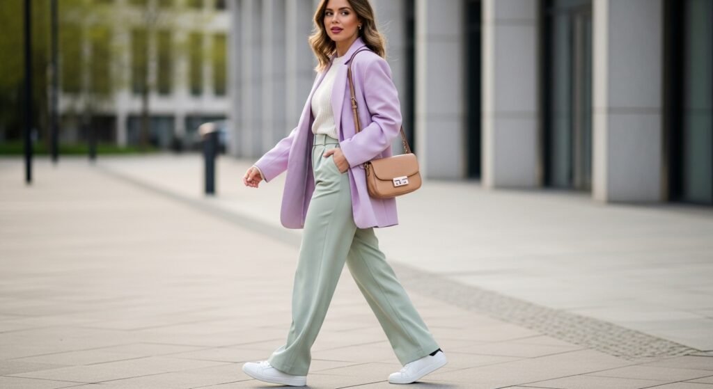 Outfit idea Floral Dress with Sneakers