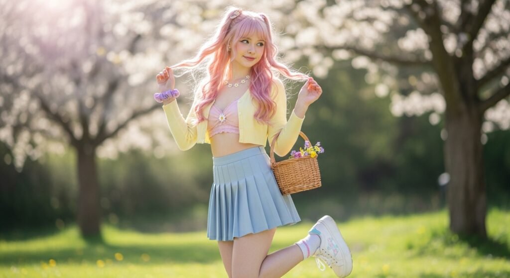 Mini Skirt with Crop Top