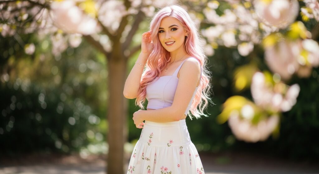 Mini Skirt with Crop Top