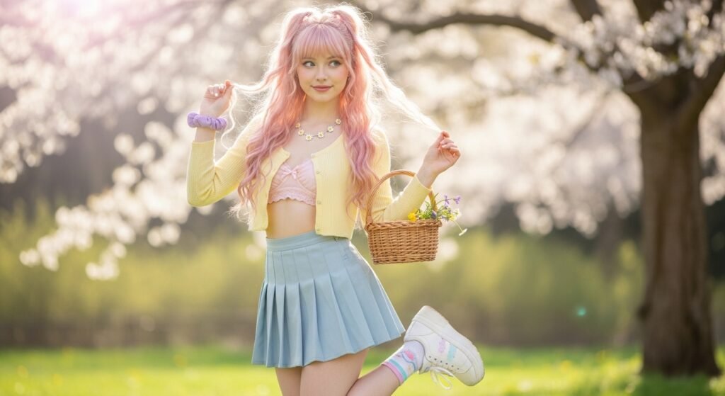 Mini Skirt with Crop Top