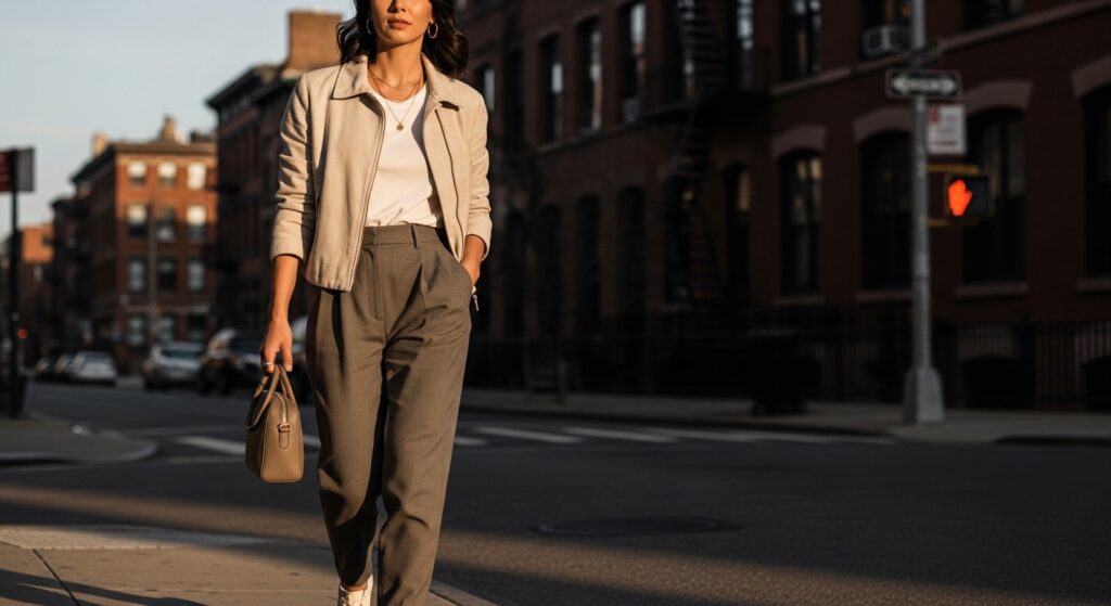 Light Jacket Layered Outfit