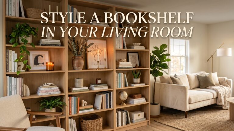 How to style a bookshelf in your living room like an interior designer