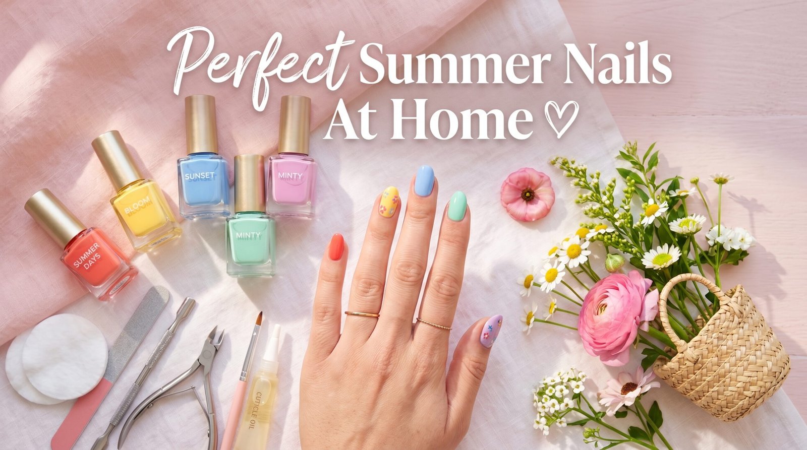 Perfect Summer Nails At Home