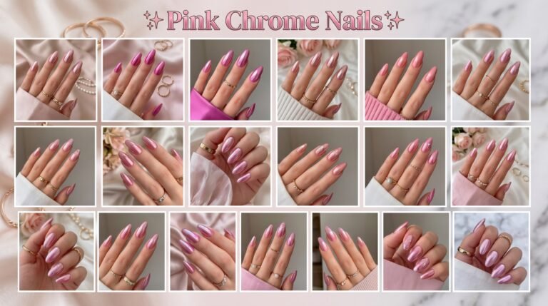 Pink Chrome Nails