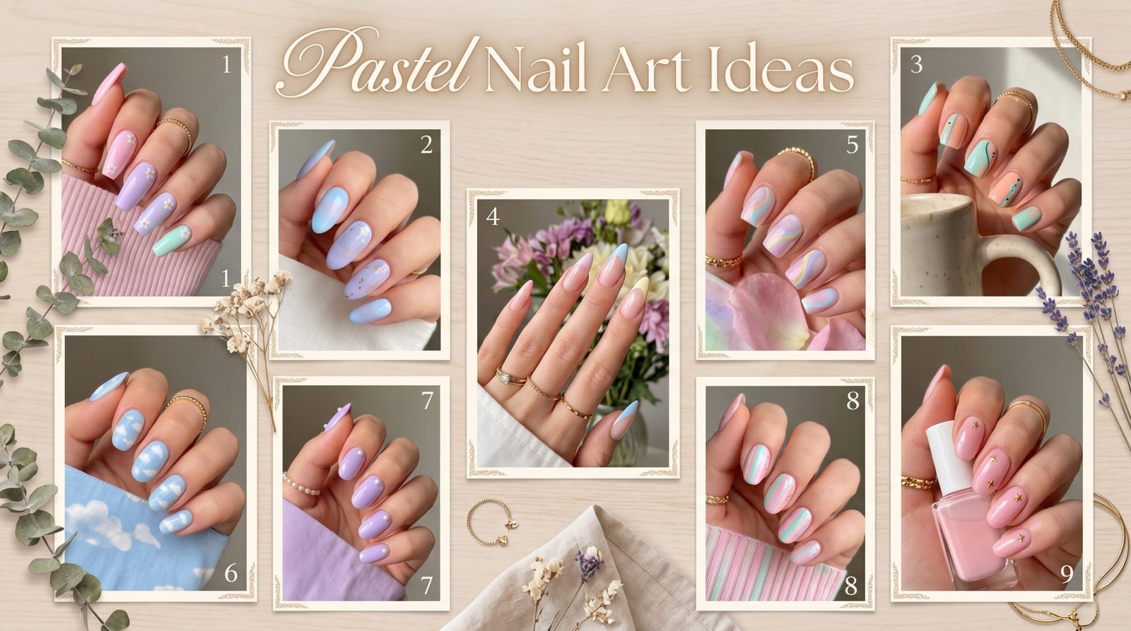 Pastel nail art ideas for summer aesthetic 2026