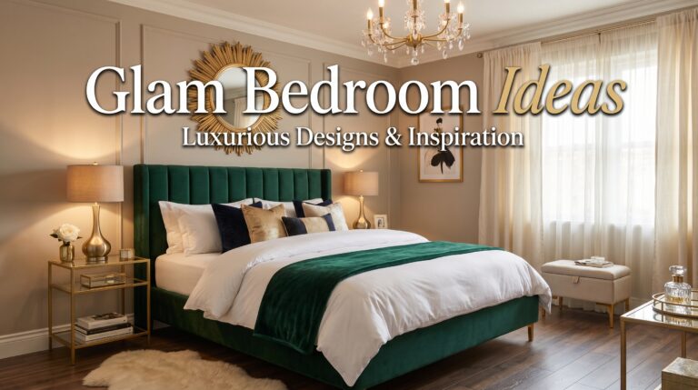 Glam bedroom ideas with luxury hotel style decor
