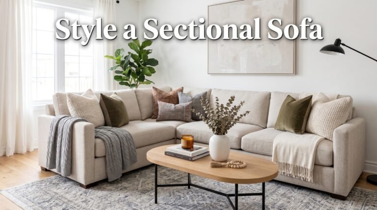 How to Style a Sectional Sofa in Any Living Room Layout