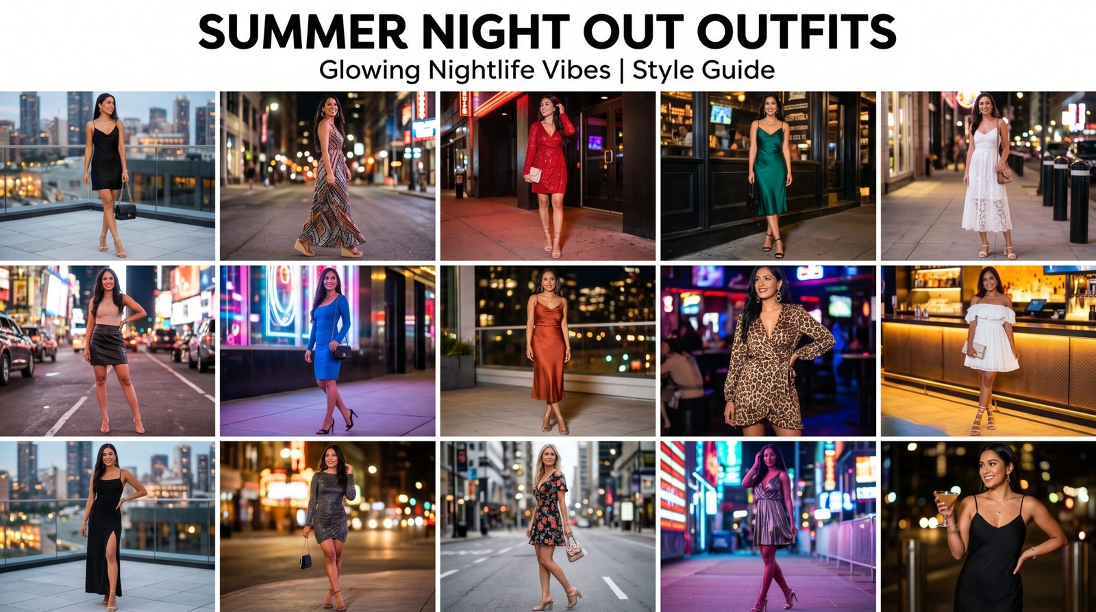 Summer night out outfits that are stylish and eye-catching
