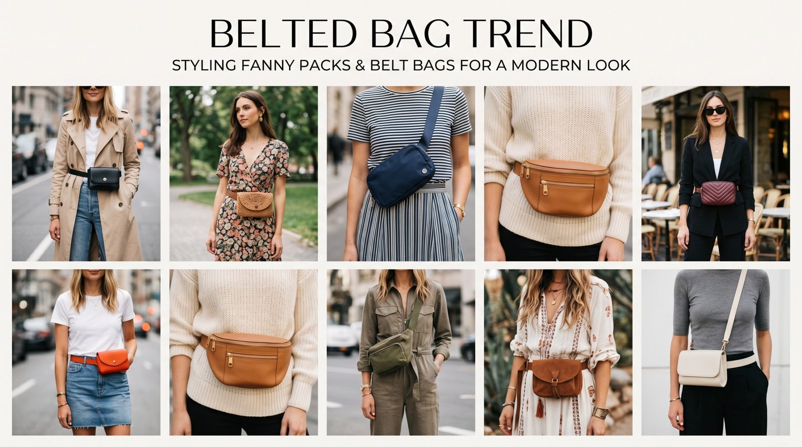 Belted bag trend stylish structured handbag