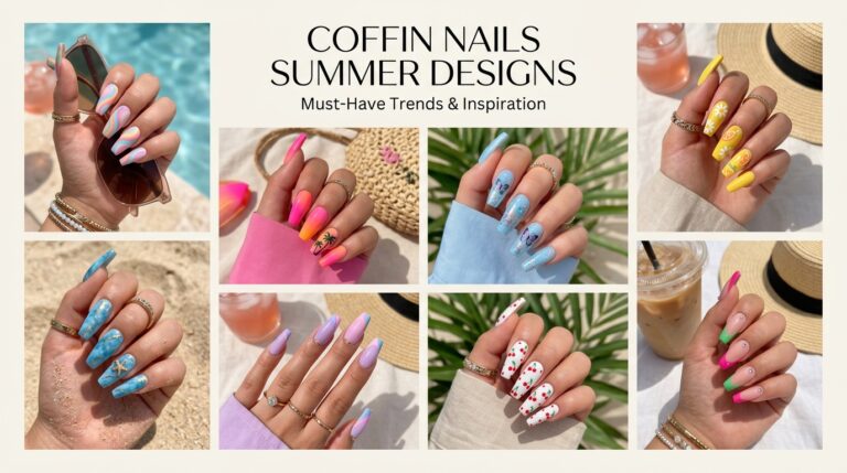 Coffin Nails Summer Designs