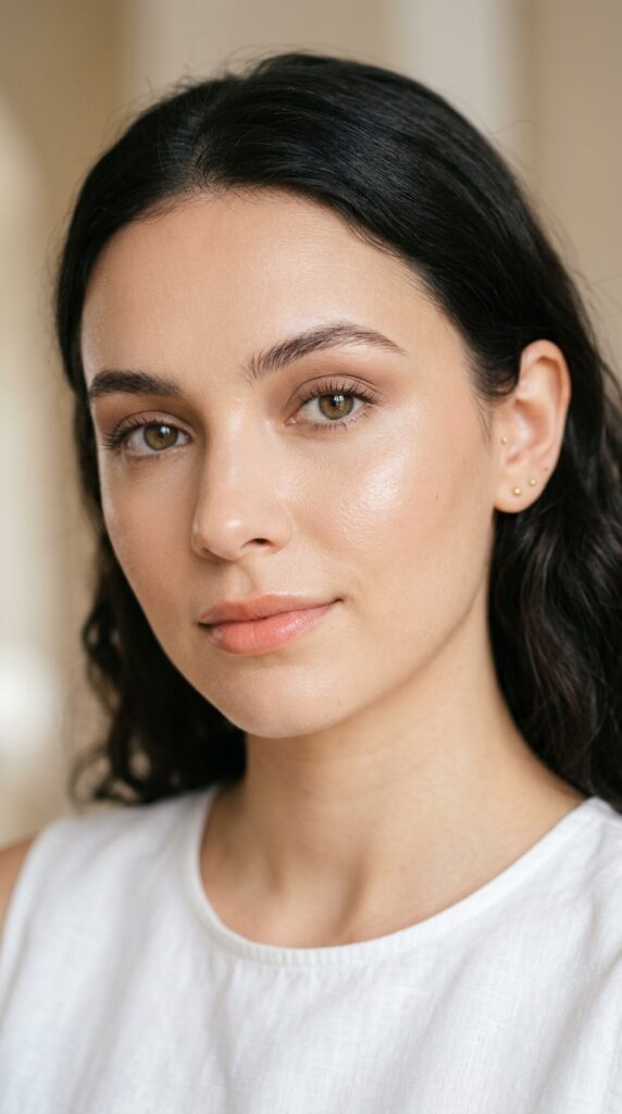 Lightweight full coverage foundation creating a natural, breathable, and flawless summer skin finish