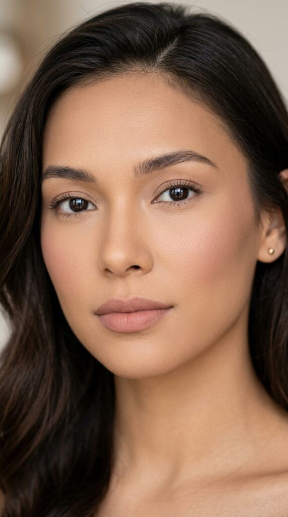 Matte long-lasting foundation creating a smooth, shine-free, and flawless summer makeup base with full coverage