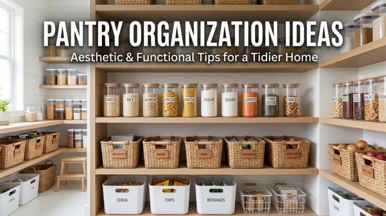 Kitchen Pantry Organization Ideas That Save Time and Reduce Stress