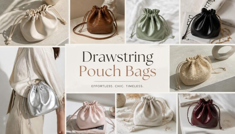 Drawstring Pouch Bags Are Replacing Crossbody