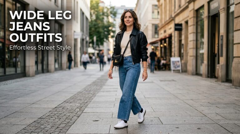 What to Wear with Wide Leg Jeans